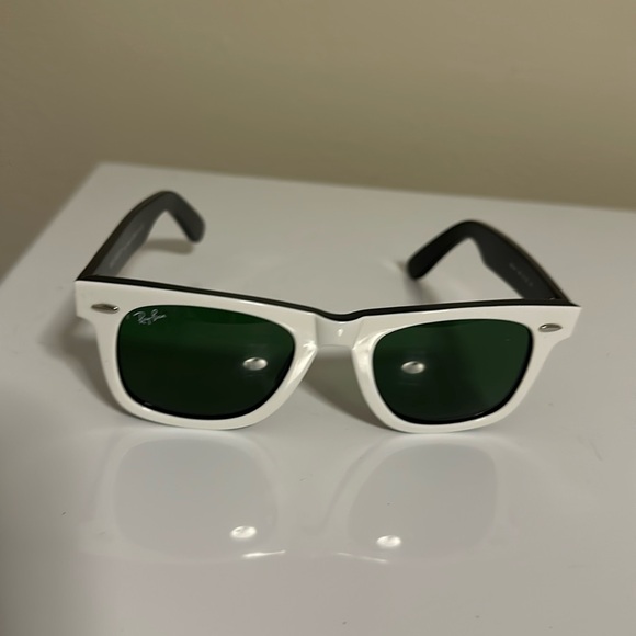 Ray-Ban Accessories - Ray-Ban White and Black sunglasses.